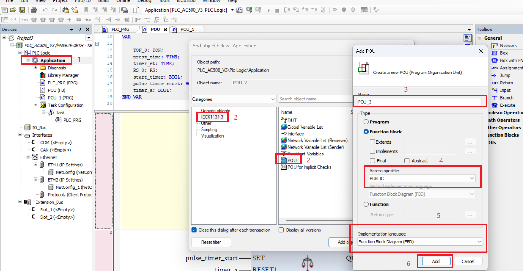 add POU for user functional blocks